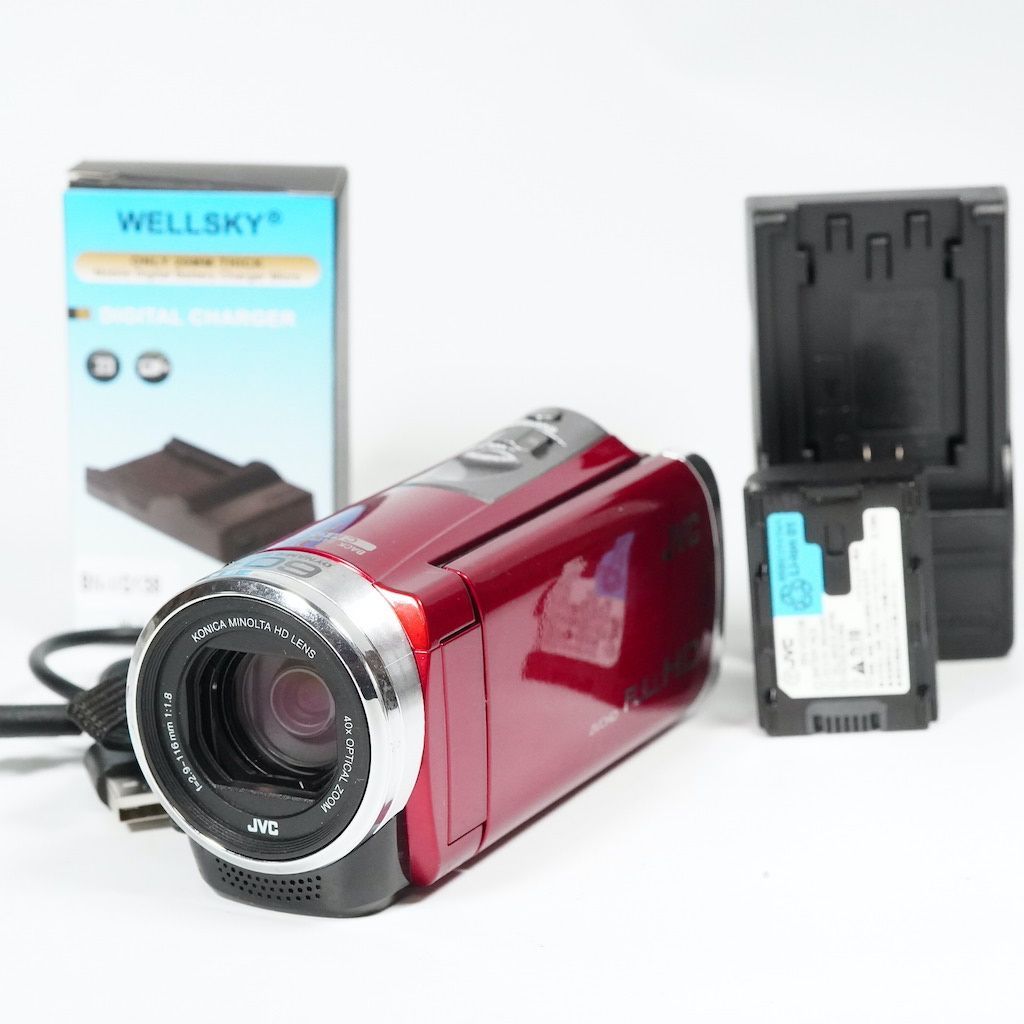 JVC Victor Everio GZ-E750-R レッド 動作OK 1週間保証 /9922 - メルカリ