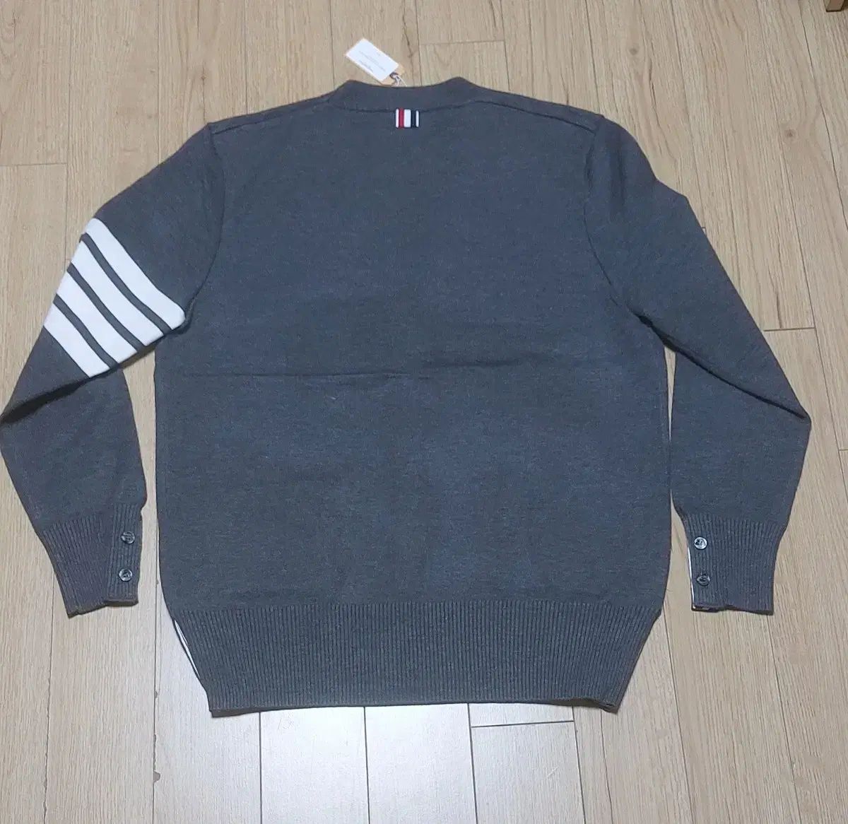 4 ライン 袖ストライプ カシミア カーディガン