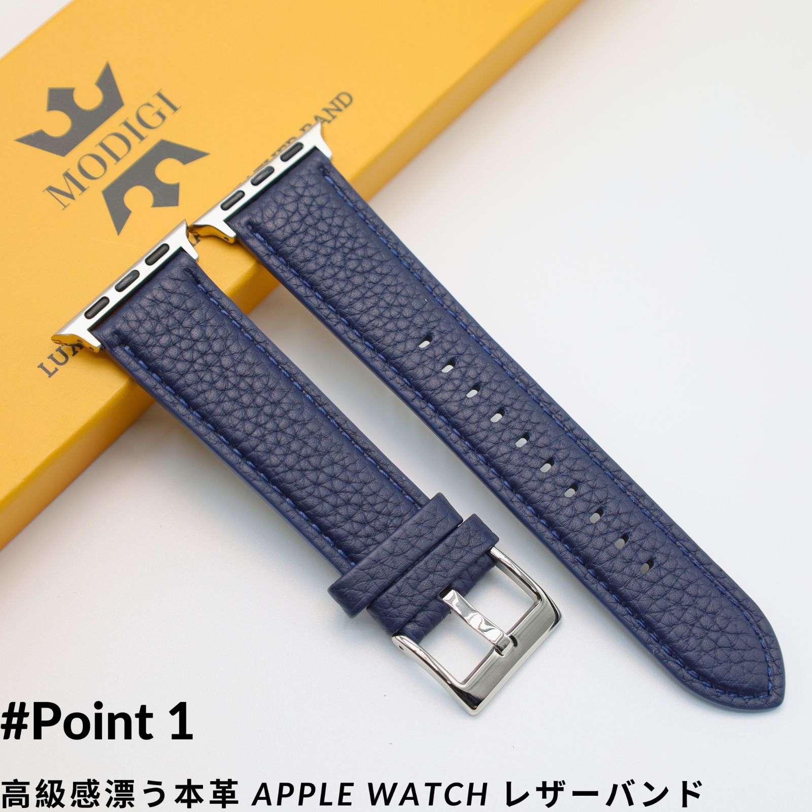 MODIGI アップルウォッチ レザーバンド 本革ベルト Apple Watch