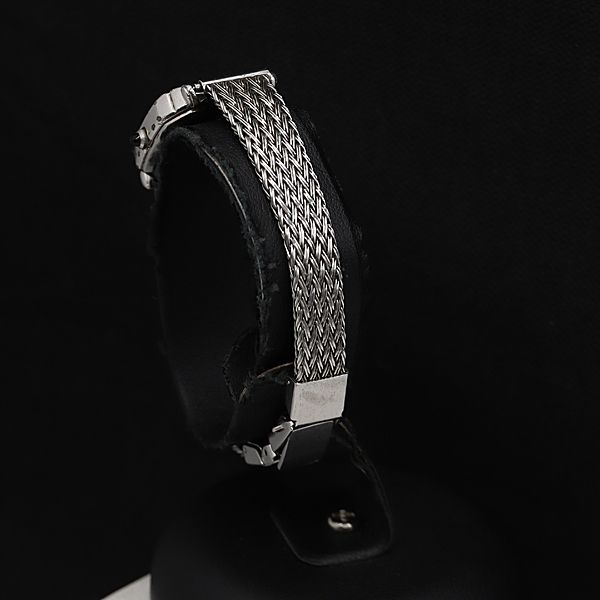 【美品　稼働品】SEIKO アシエ　オクタゴン 腕時計 2320-5030 稼働 良品 セイコー 2320-6210 QZ 黒文字盤 オクタゴン 石付き