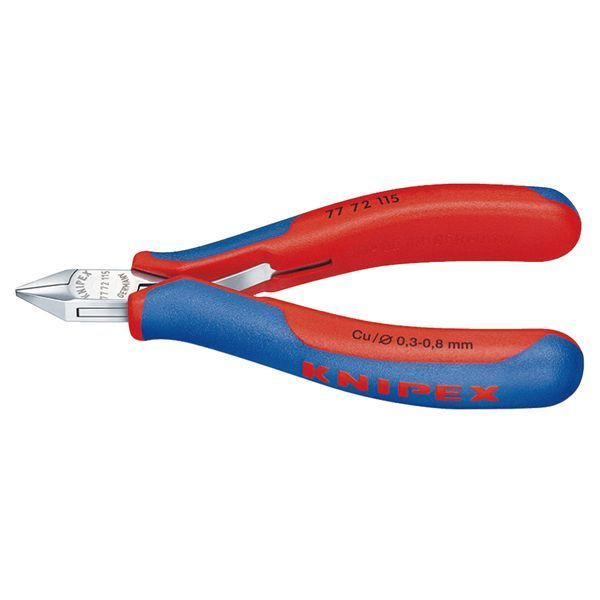 KNIPEX クニペックス エレクトロニクスニッパー コンフォート 全長115mm 7772-115