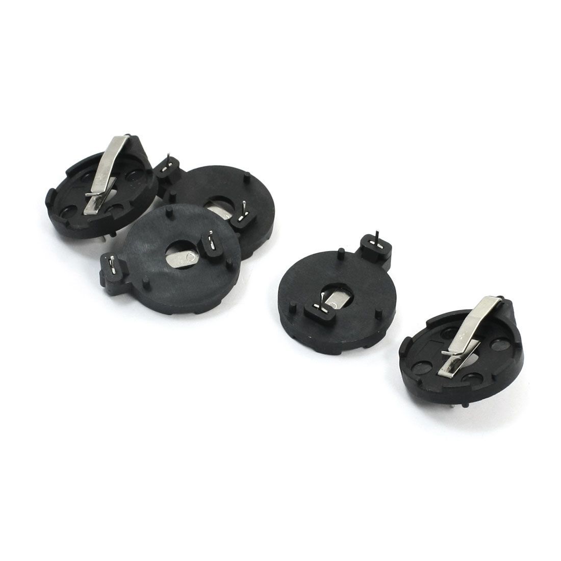 uxcell ボタン電池ホルダー　コイン電池　ボタ　電池ホルダー　ソケット　CR2016/2025/2032 電池　5個入り