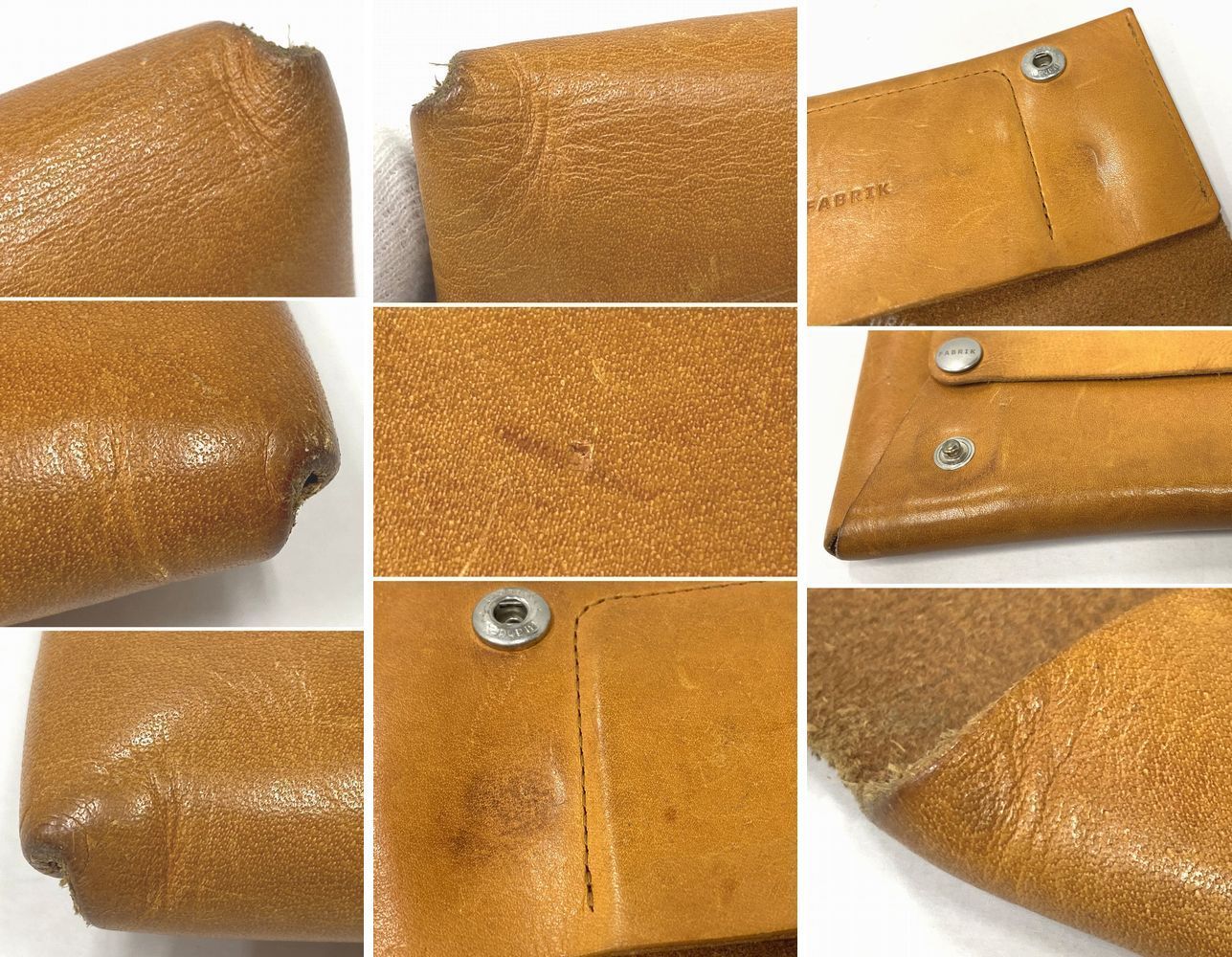 FABRIK/ファブリック　コンパクト設計の長財布　LONG WALLET / CAMEL キャメル　メンズ 小物　【中古】【76-20240902-B-186】【併売商品】