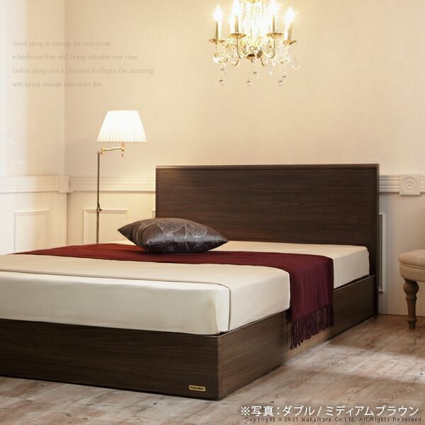 フランスベッド フラットヘッドボードベッド 〔グリフィン〕 シングル ツインサポートスプリングマットレスセット ベッド 木製 国産 省スペース マットレス付き 高密度連続スプリング 防ダニ 抗菌 防臭 寝具