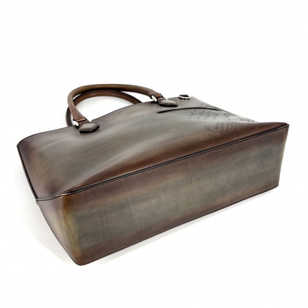Berluti ビジネスバッグ しあげ ブラウン
