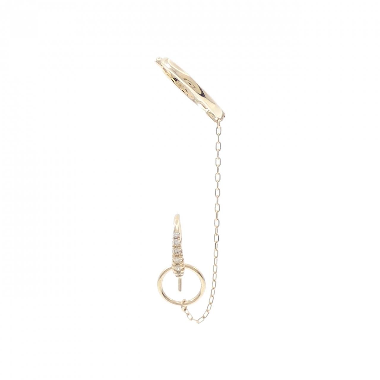 ヒロタカ ムガル ピアス イヤーカフ 0.04CT 片耳
