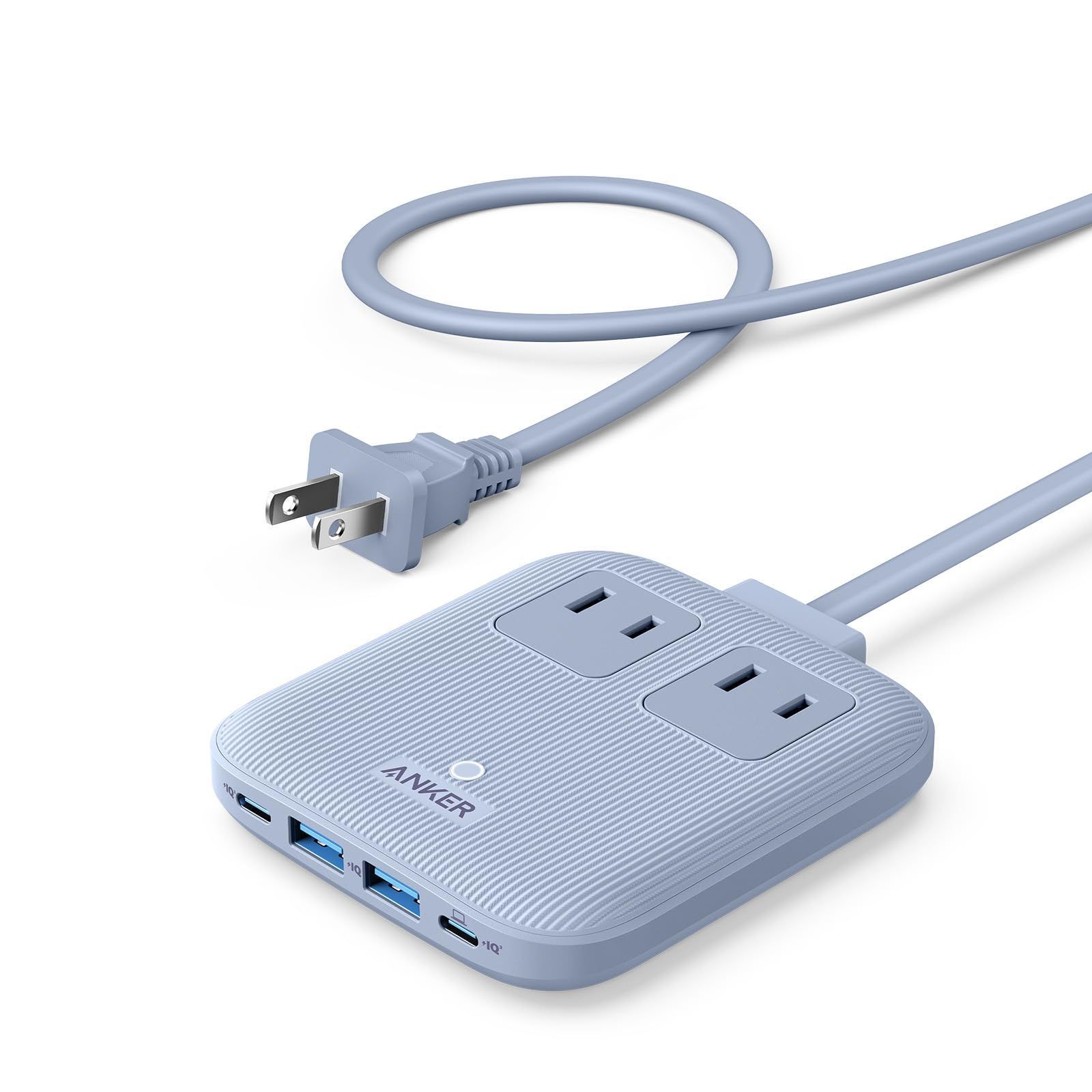 Anker Nano Charging Station 6-in-1 67W USBタップ 電源タップ AC差込口 2口 USB-C 2ポート USB-A 2ポート 延長コード 1.5m PSE技術基準適合 MacBook PD対応 W
