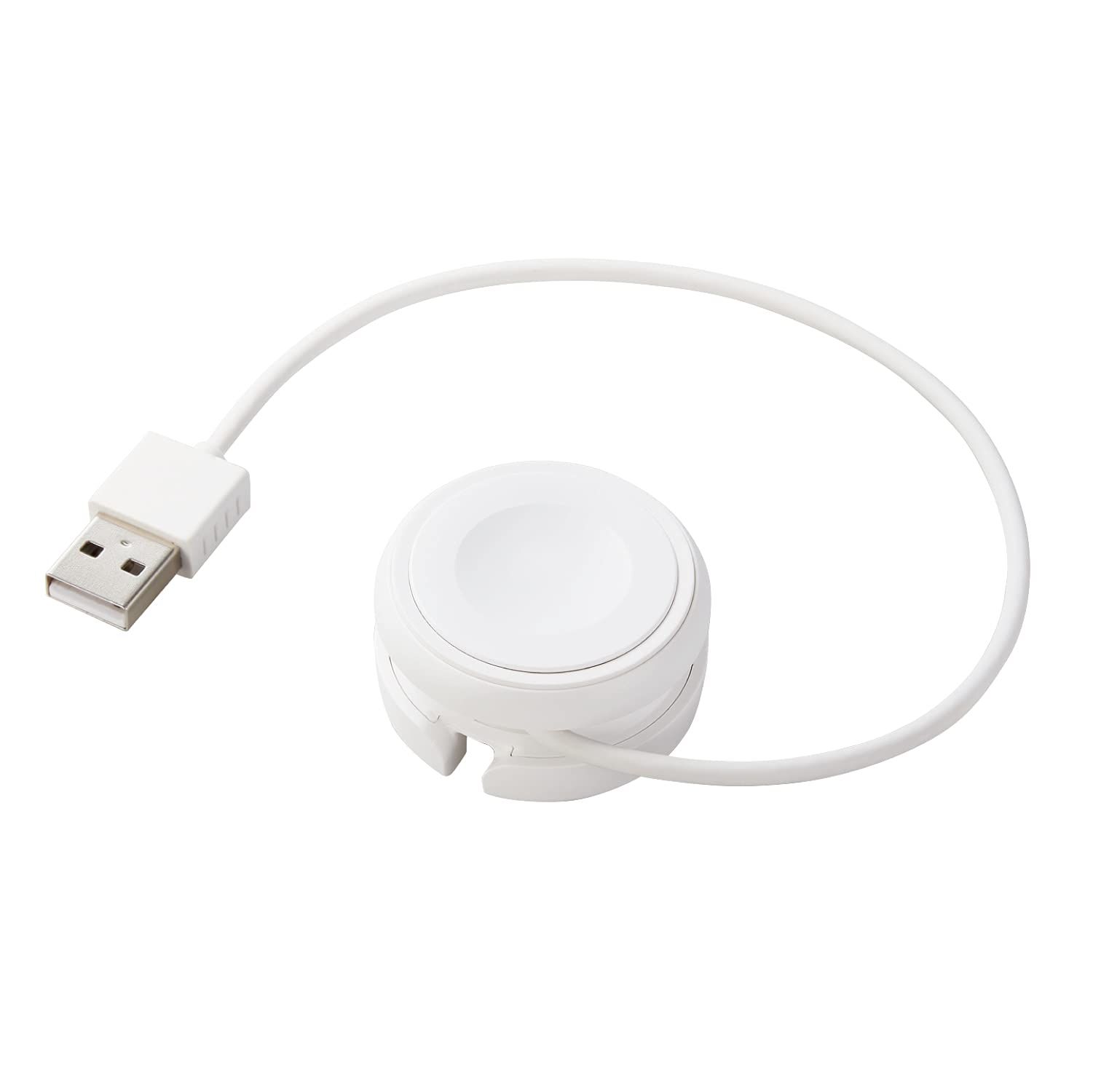 エレコム AppleWatch 充電ケーブル 巻き取りタイプ 約23cm 【series Ultra/SE2/SE/7/6/5/4/3/2/1 + AirPods Pro 第2世代 対応】 ホワイト MPA-AWMWH 