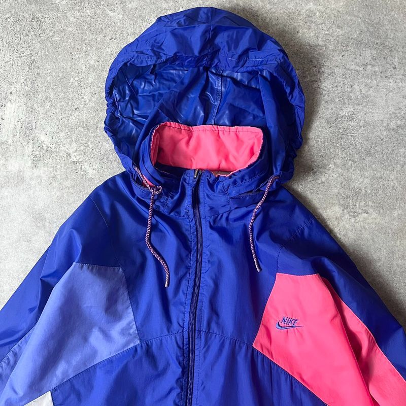 90s NIKE 初期 銀タグ フルジップ ナイロン ジャケット L / 90年代