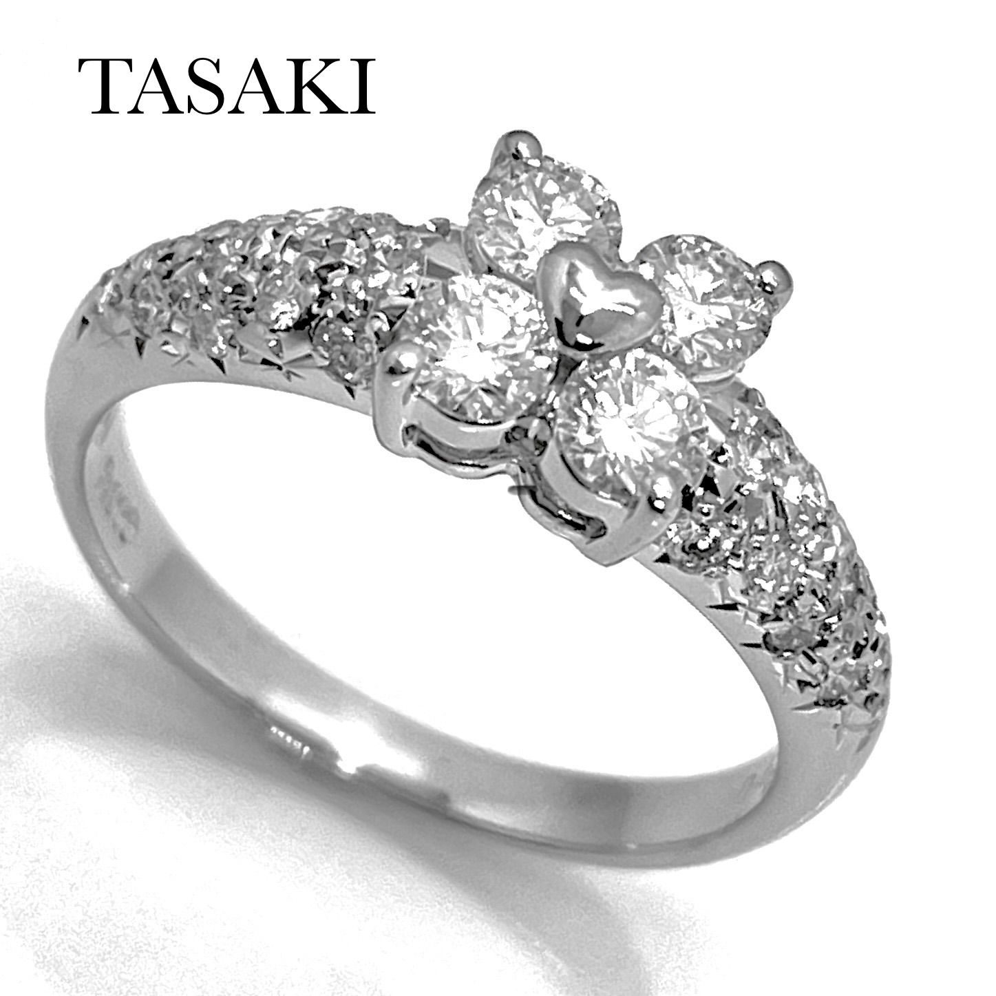 タサキ アメジスト ダイヤ リング 17号 Pt900【20363】 タサキ アメジスト ダイヤ リング 17号 Pt900【20363】 【公式通販】
