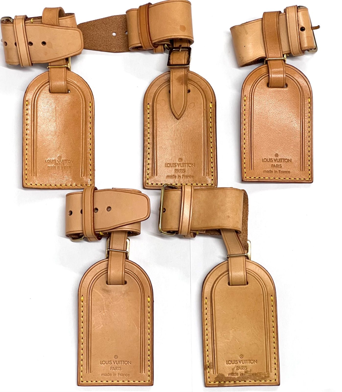 LOUIS VUITTON ルイヴィトン ネームタグ ポアニエ ハンドルホルダー 5個セット 08BS295