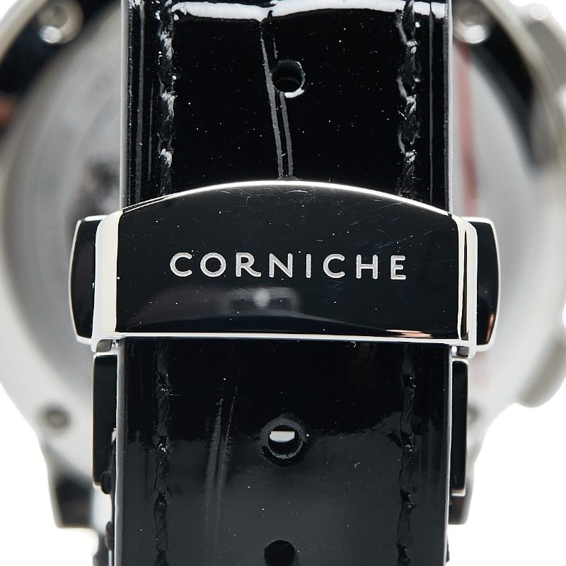 Corniche ヘリテージ クロノグラフ シエル ノクタ アベンチュリンーン 日本150本限定 CRN034A ステンレススチール レザー メンズ【1-0175984】