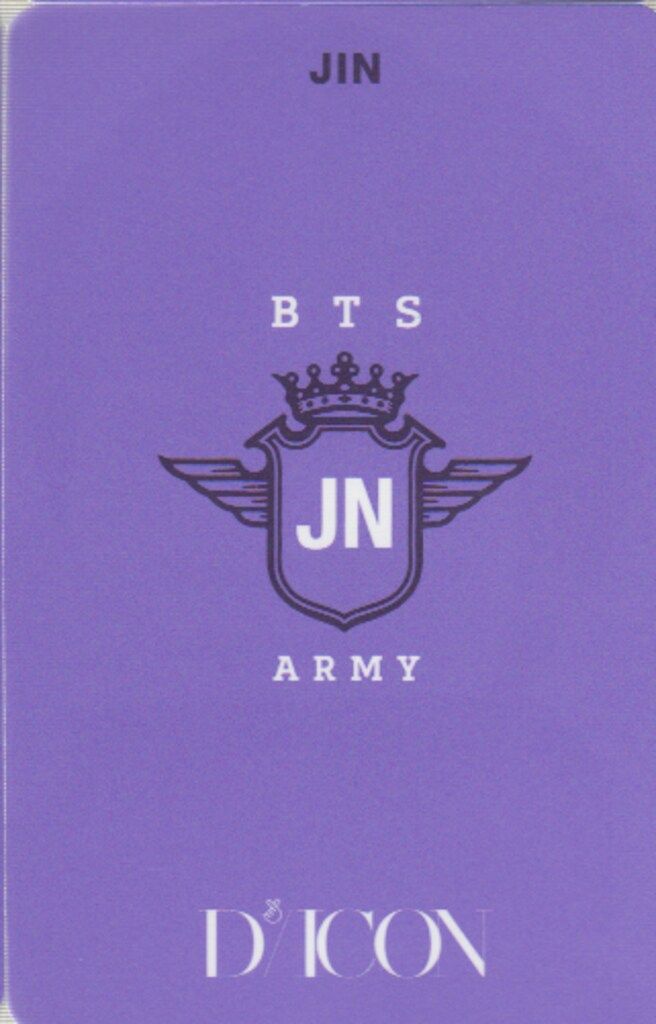BTS D'/ICON JIN PHOTOCARD 101:CUSTOM BOOK 11/14 - メルカリ