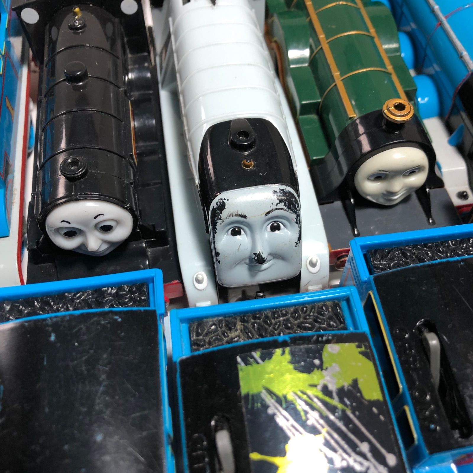 ☆TOMY プラレール 機関車トーマス 列車、貨車 61台 まとめ売り ① 