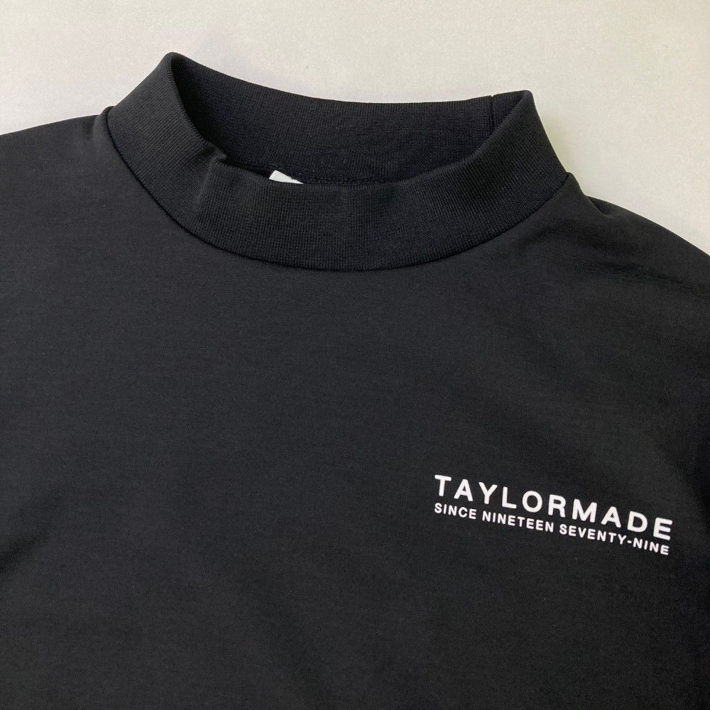 サイズ：L TAYLOR MADE テーラーメイド GINZA モックネック スウェット  ブラック系 [240101419993] ゴルフウェア メンズ ストスト サイズ：L TAYLOR MADE テーラーメイド GINZA モックネック