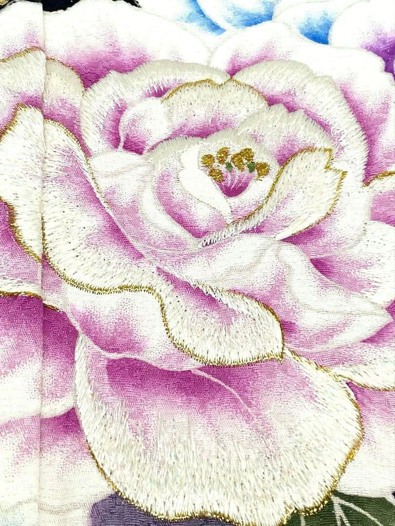 振袖 豪華 ラメ刺繍 金彩 銀通し 紋意匠 身丈167cm 撥水加工済 MO3142 