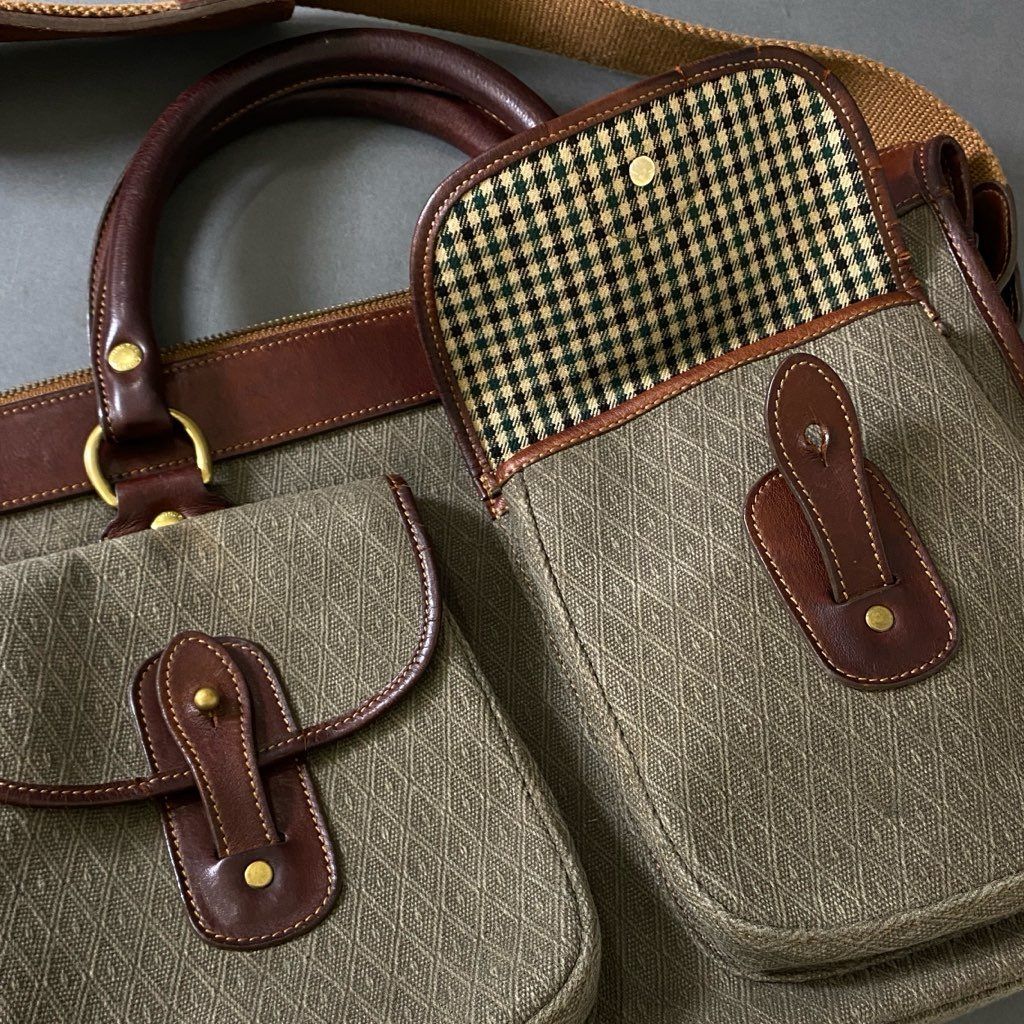 ✨良品✨グルカ NO.5　エグザミナー　ビジネスバッグ　2way　ブラウン Hh4 GHURKA グルカ 2WAY トートバッグ ショルダーバッグ 書類鞄