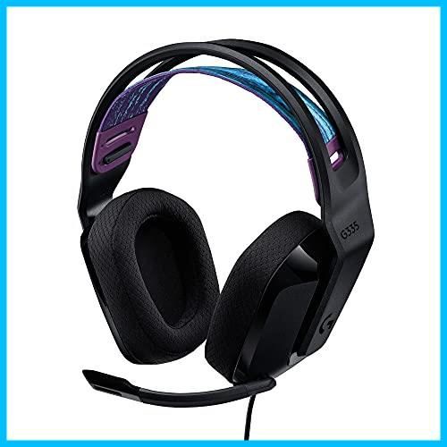 【送料無料】Logicool G ゲーミングヘッドセット G335 ゲーミング ヘッドセット G335BK 超軽量 222g 3.5mm 有線 立体音響 ステレオ 2.1ch フリップミュート マイク付き PS5 PS4 PC Switch Xbox スマホ