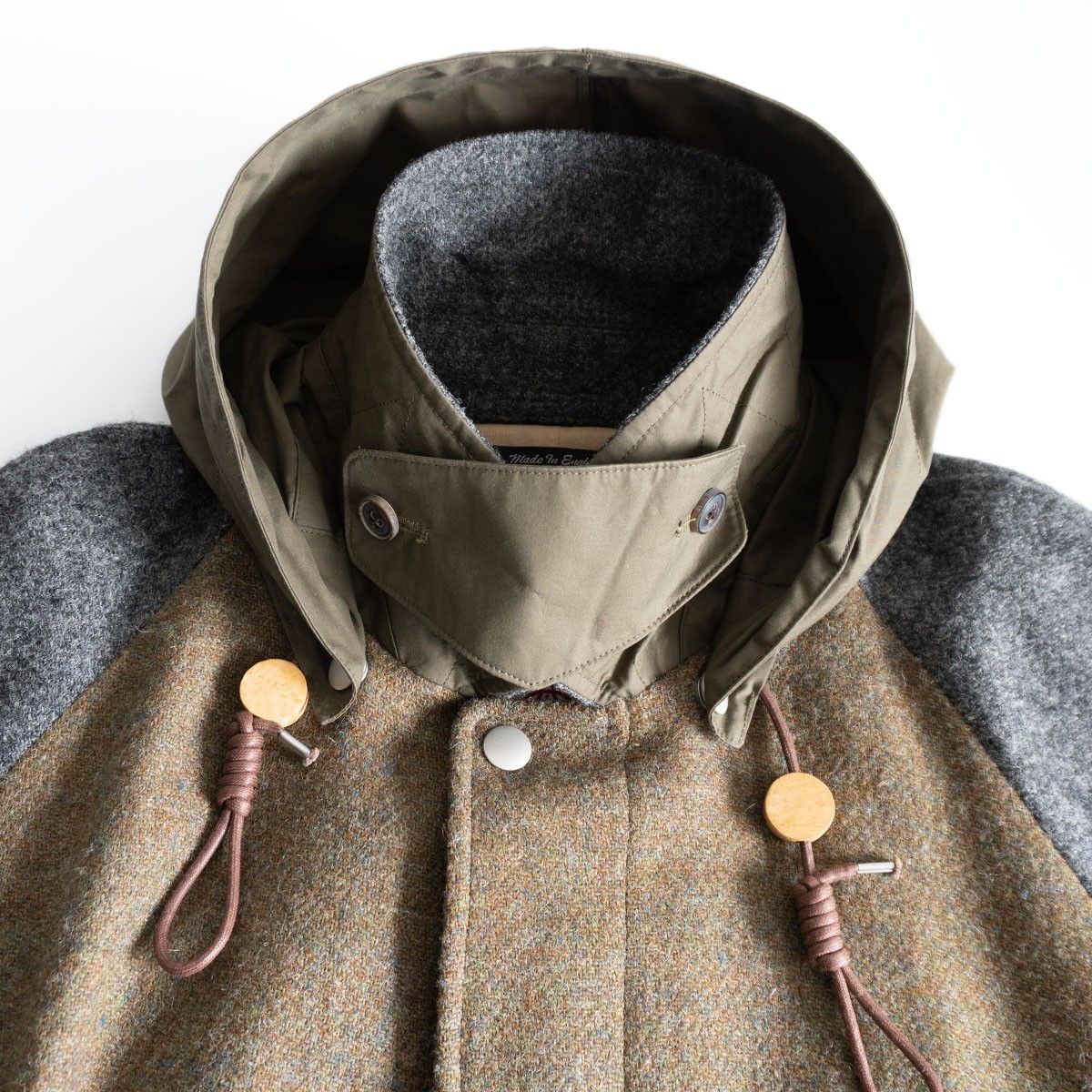 最 ビッグサイズ52 NIGEL CABOURN HARRIS TWEED×VENTILE オーバーコート 52 ハリスツイード ベンタイル コート 25100470