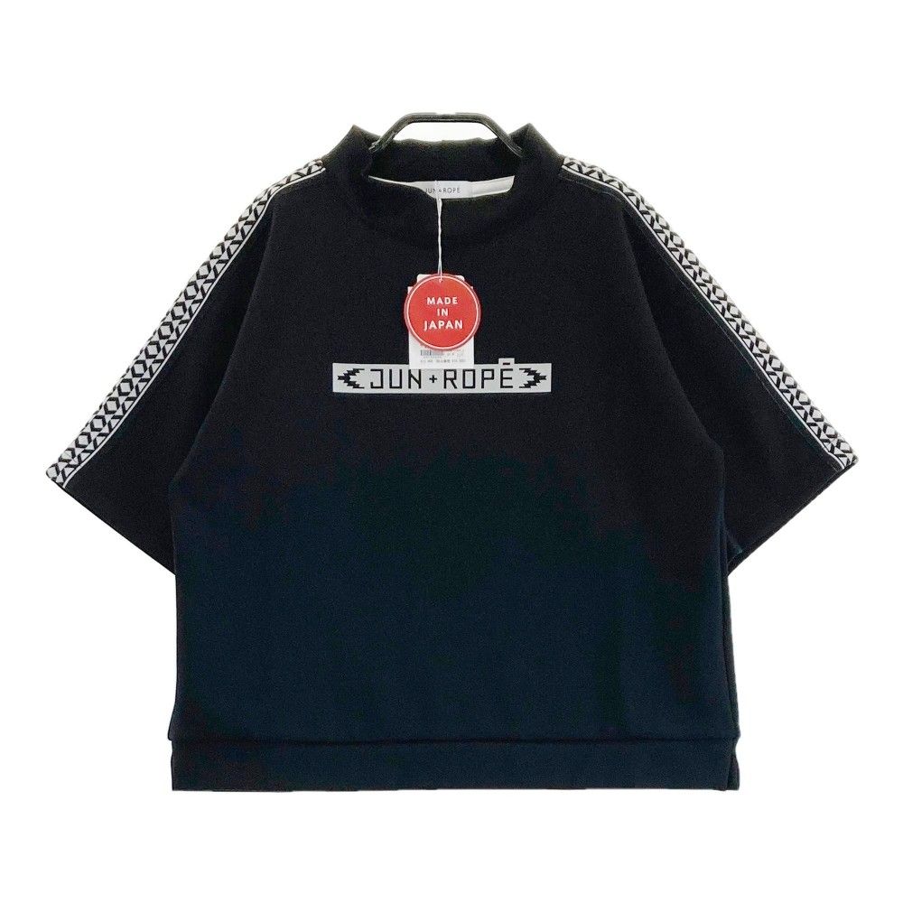 サイズ M JUN-ROPE ジュン アンド ロペ ERM-21000 半袖スウェット ブラック系 240101416559 ゴルフウェア レディース ストスト