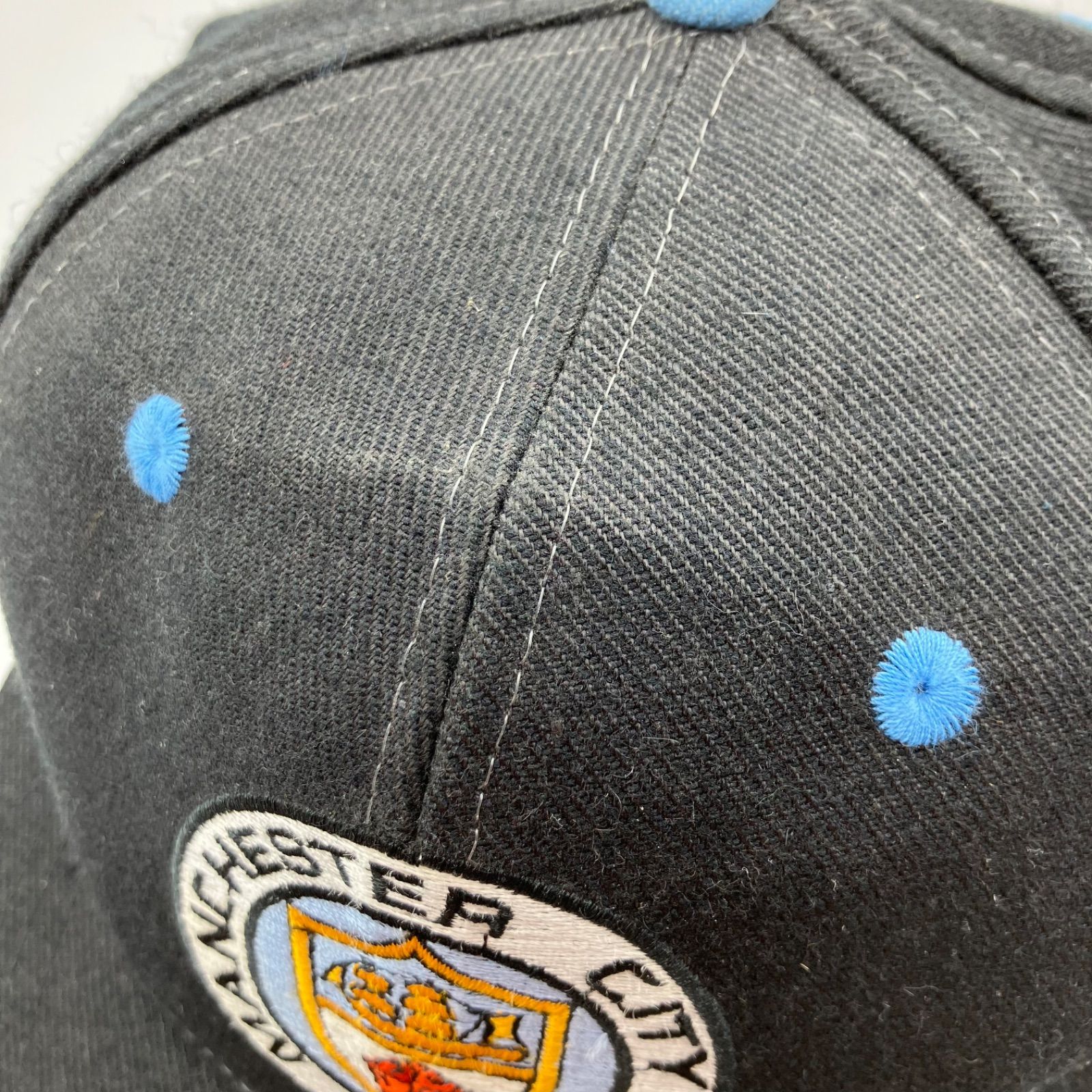 マンチェスターシティ オフィシャル ロゴワッペン キャップ 6パネル サッカー Manchester City マンチェスターシティ ロゴ キャップ スナップ