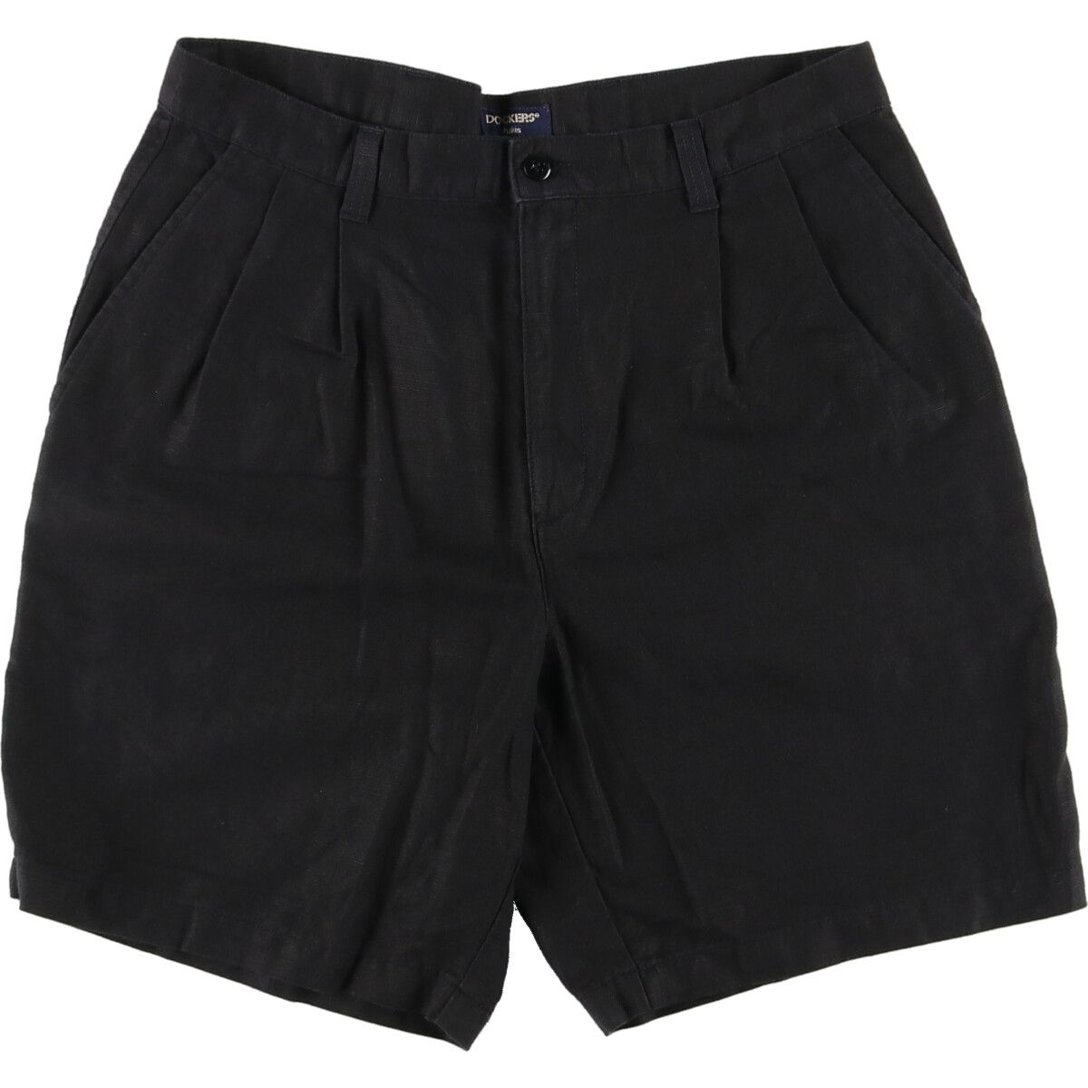 古着 ドッカーズ DOCKERS ツータック コットン×リネンショーツ ショートパンツ メンズw34/eaa460727