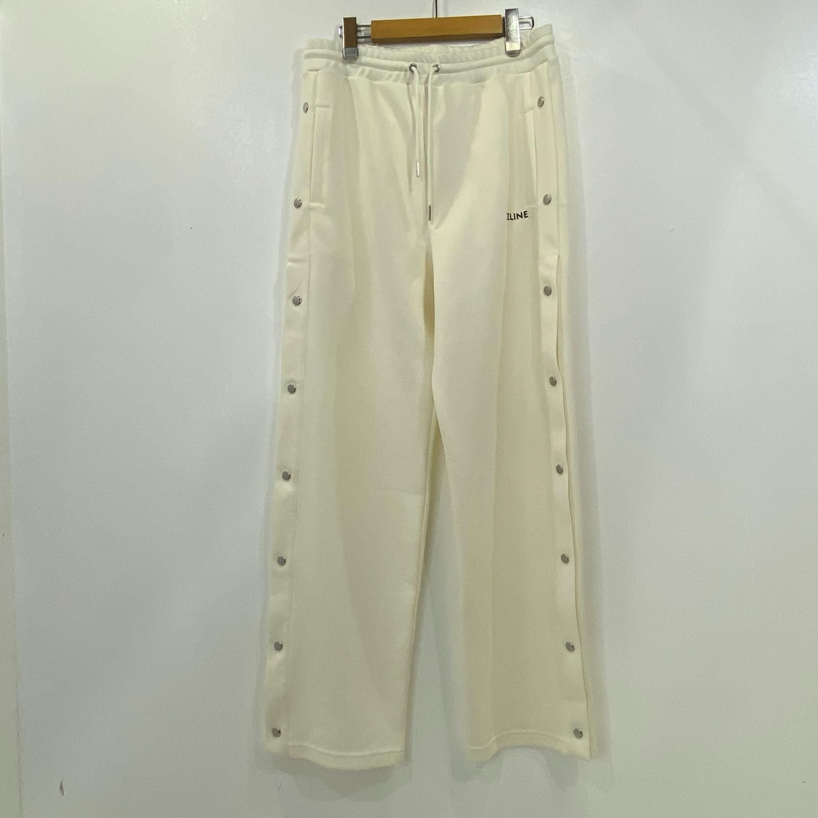 姫路東店 CELINE セリーヌ パンツ SNAP TRACK PANTS 2Z223225S スウェットパンツ 2025S S アイボリー サイズ M 135
