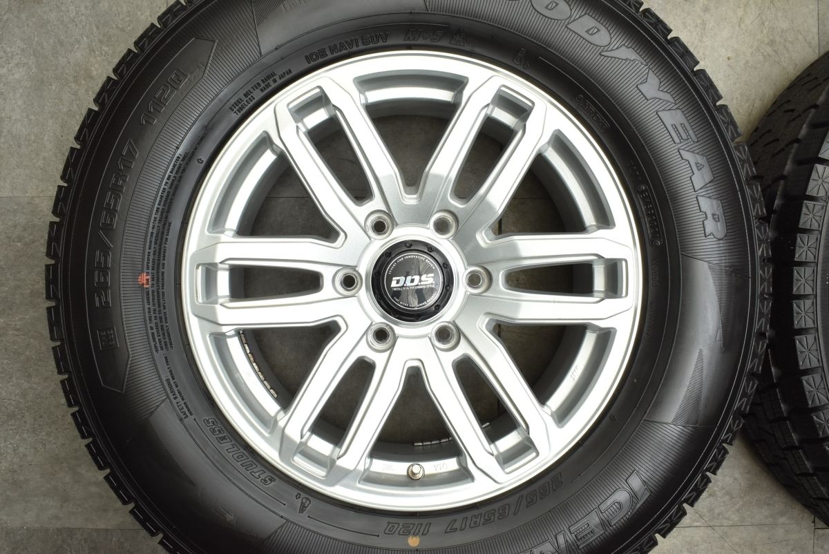 超バリ溝 9分山】DOS 17in 7.5J +25 PCD139.7 グッドイヤー アイスナビ 
