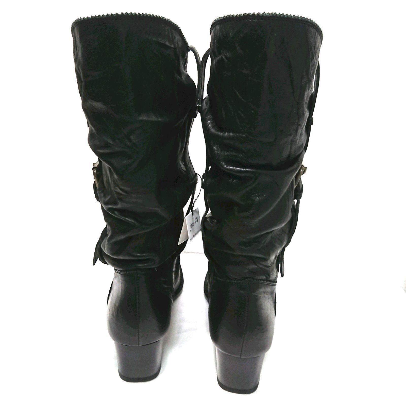 TOD'S トッズ ロングブーツ 表記サイズ:38 1/2 レザー ブラック