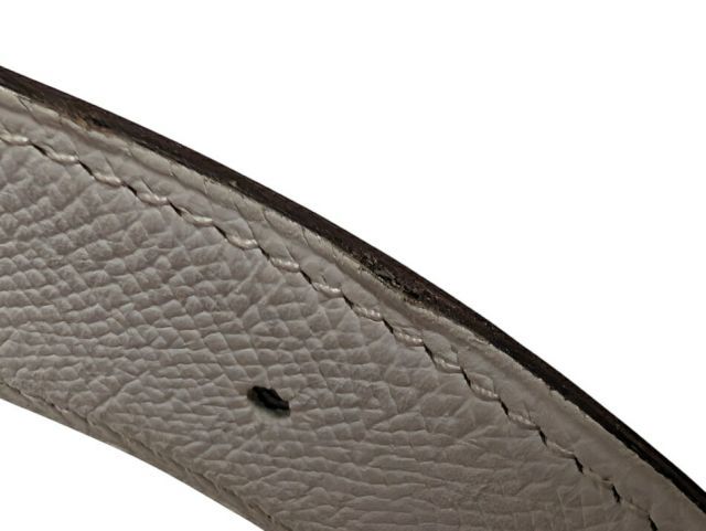 エルメス ベルト Hリフト キス バックル シルバー金具 ボックスカーフ