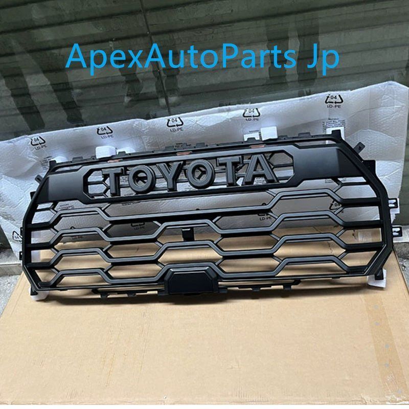 22-24年式 トヨタ タンドラ LED付きフロントグリル タインドラ改造 TRDスタイル メッシュフロントグリル パーツ