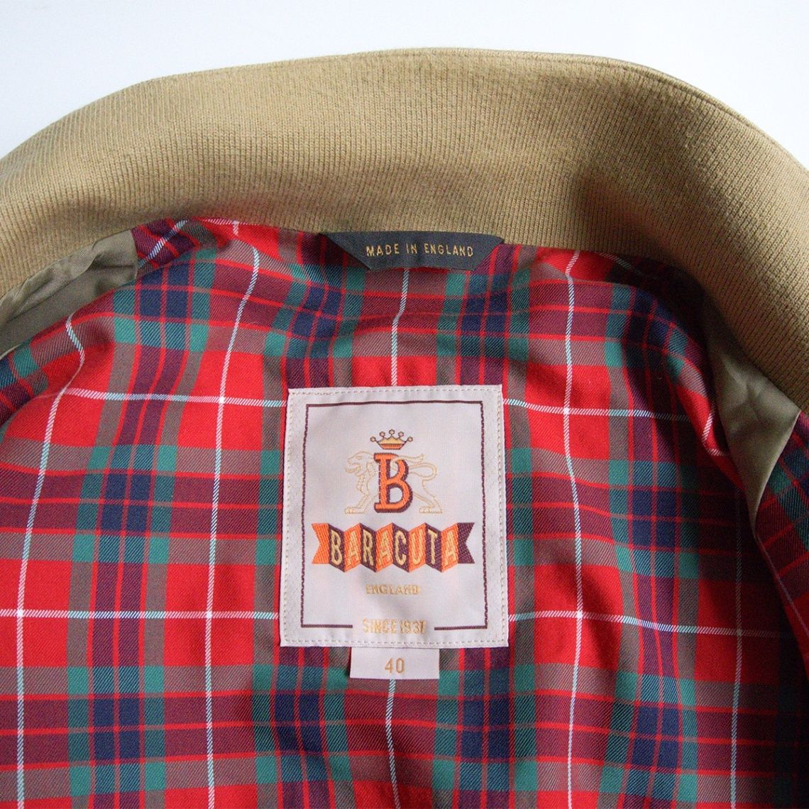 美品】 BARACUTA 【G9 スウィングトップ ハリントンジャケット】 40