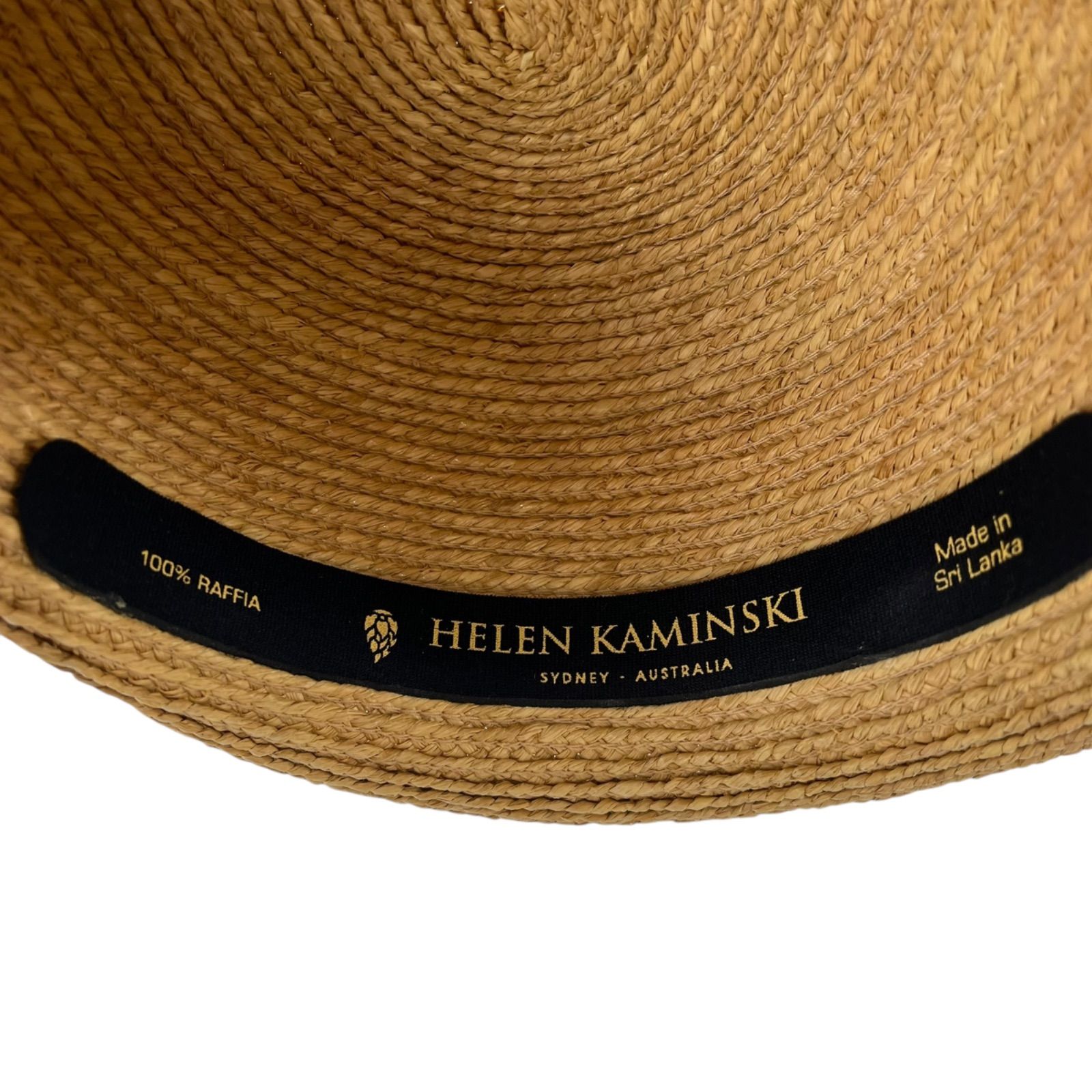 美品 ヘレンカミンスキー HELEN KAMINSKI ラフィア100 ハット 帽子