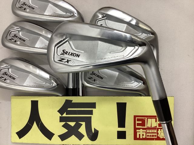 中古】 ダンロップ SRIXON ZX4 Mk II 6S アイアンセット IR KBS TOUR