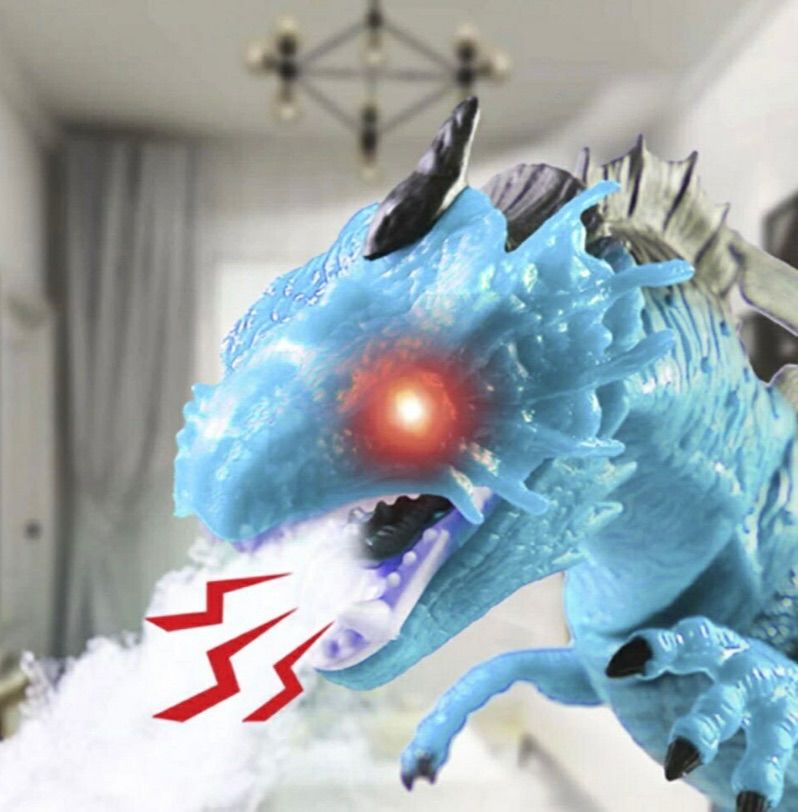 玩具 ドラゴン ラジコン 霧吐く レッドorブルー 特大 竜 龍 置物