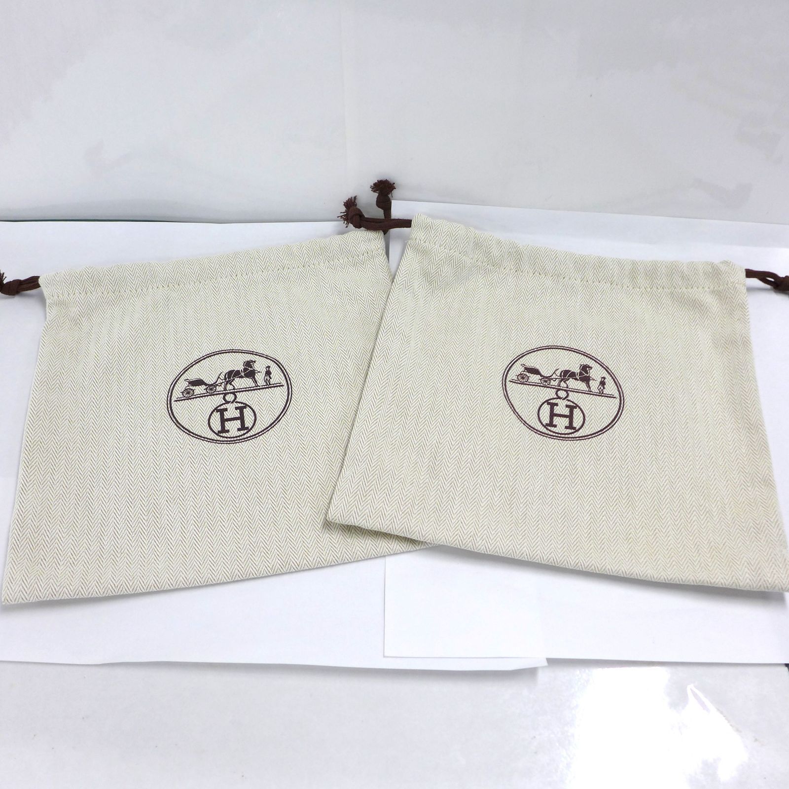 新品未使用　エルメス　保存袋　巾着袋　バッグ用　　HERMES エルメス HERMES 保存袋 巾着袋｜Yahoo!フリマ（旧PayPayフリマ）