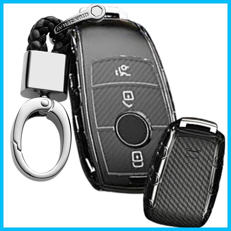 【★人気商品★】ONTTO メルセデスベンツ スマート キーケース キーカバー オシャレ 手触りいい 高級 キーホルダー Benz Sクラス CLS Cクラス Bクラス Aクラス GLC GLE Gクラス W213 等 リモコンケース 車用 鍵 TPU透明シリ