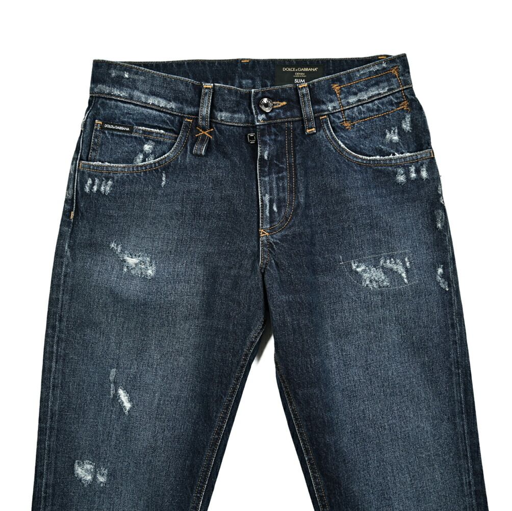 DG ドルチェアンドガッバーナダメージ加工 デニムパンツ DOLCE & GABBANA ドルチェ&ガッバーナ / SLIM スリム デニム