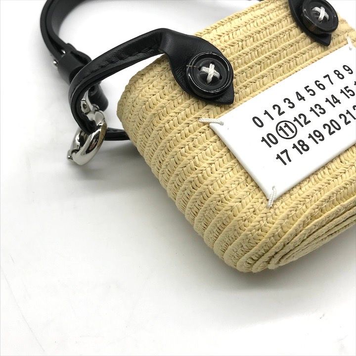 展示品 Maison Margiela メゾンマルジェラ ラフィア ストロー マイクロ  