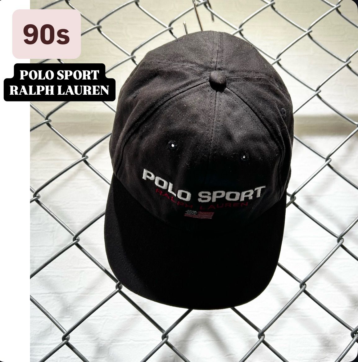 RLX POLO SPORT cap ポロスポ メッシュキャップ　希少 vintage 希少 RLX POLO SPORT cap ポロスポ メッシュキャップ