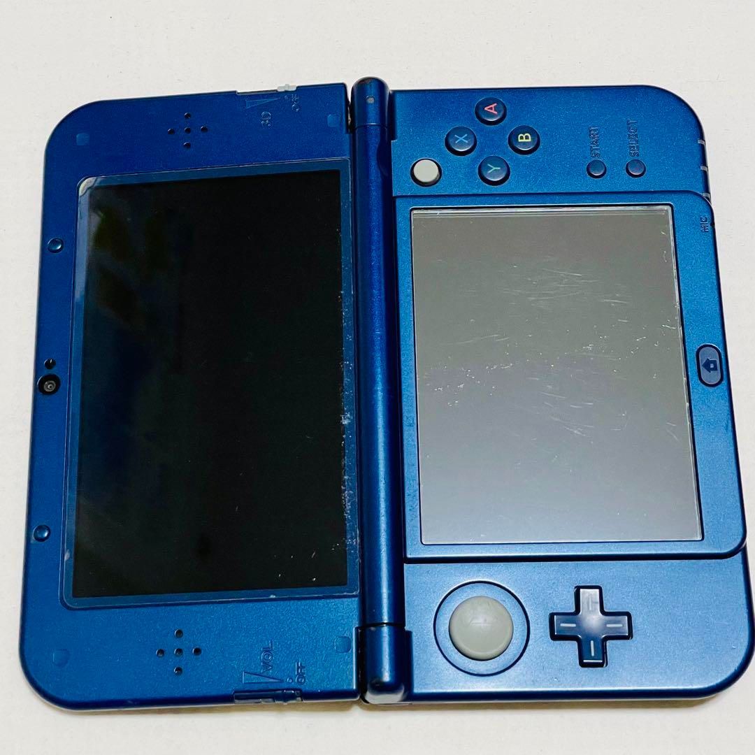 中古 New ニンテンドー 3DS LL メタリックブルー 動作確認済 045