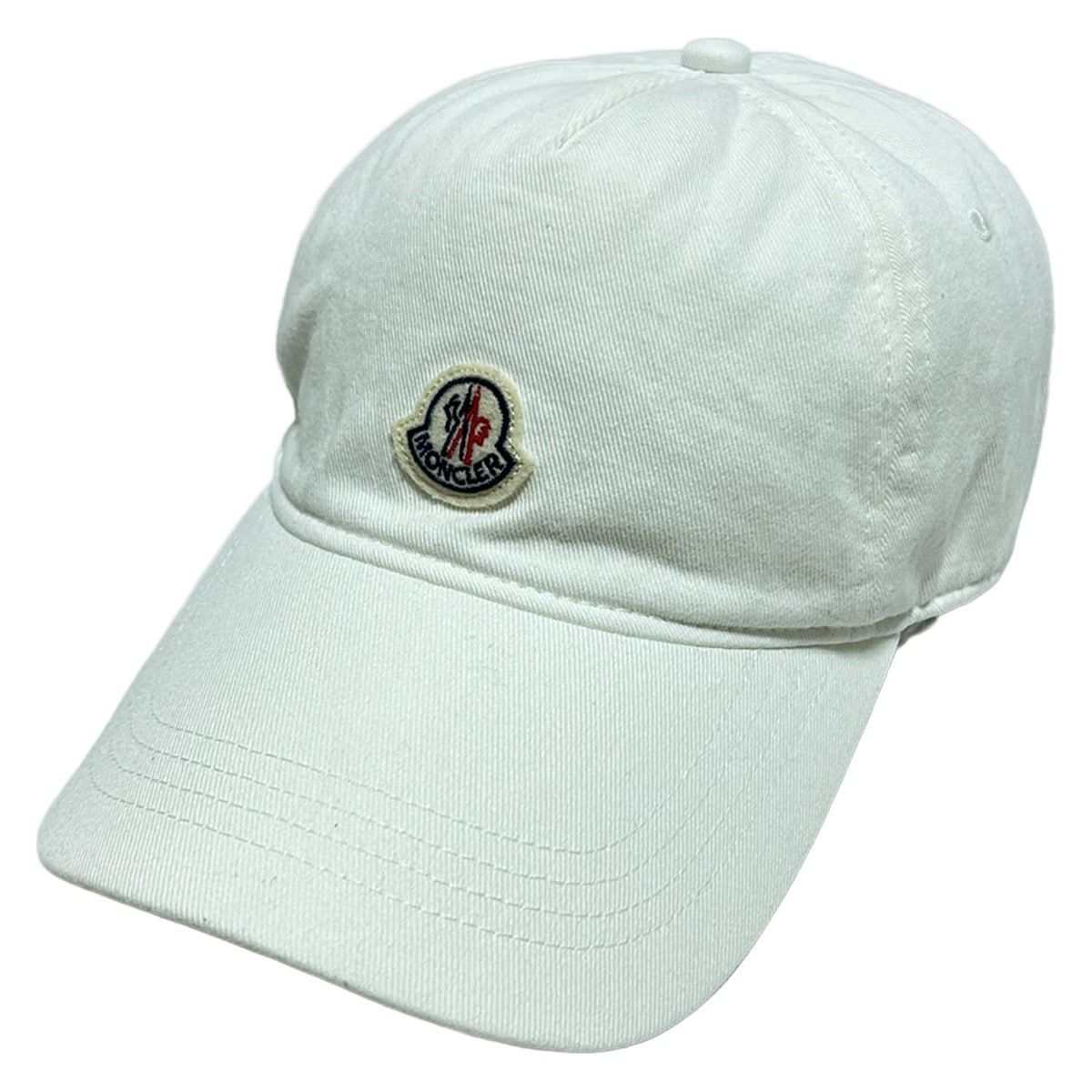 MONCLER モンクレール キャップ ONE SIZE - 白 コットン