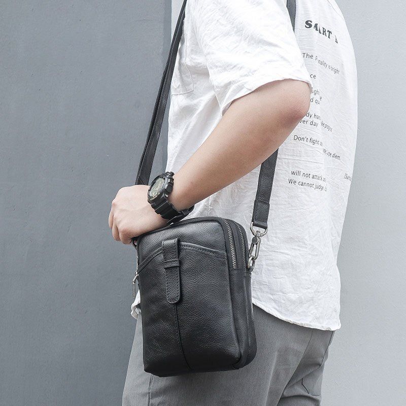 本革メンズ ショルダーバッグ 斜め掛け メッセンジャー A4対応 光沢感