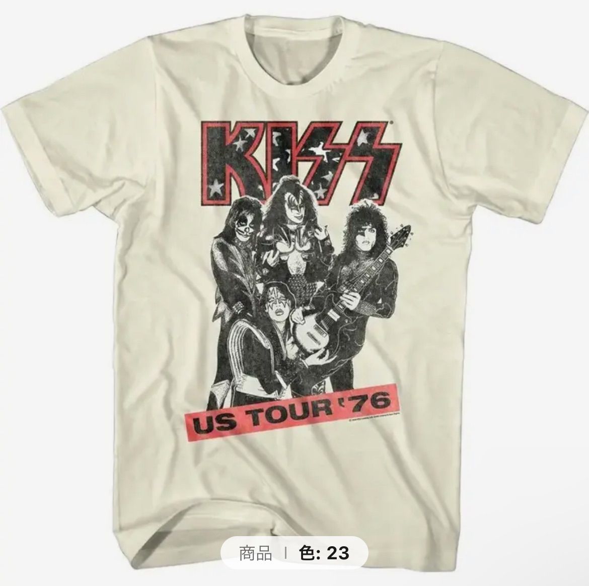 Kissバンドtシャツ　ホワイト系　全23種【新品】