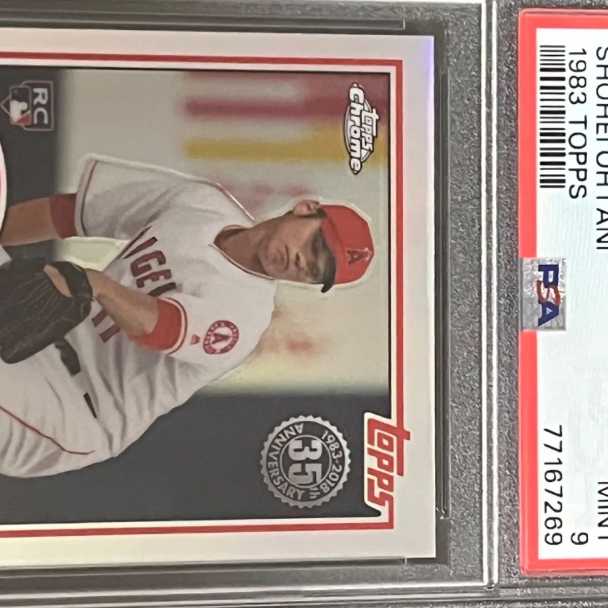 PSA9】大谷翔平選手ルーキーカード 2018 Topps Chrome 1983 35th