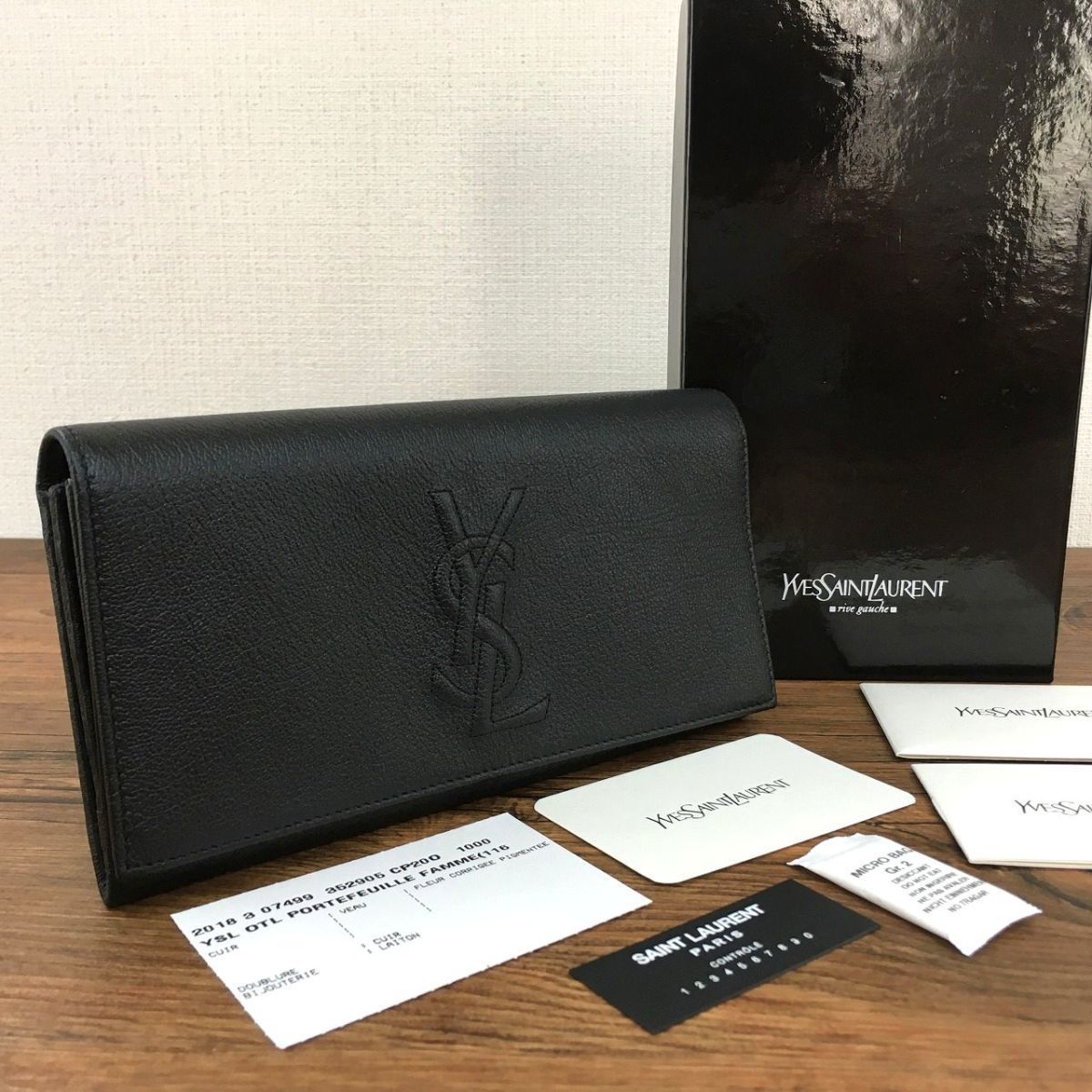 411 未使用品 サンローラン 長財布 YSL 黒 Saint Laurent www.ch4x4.com