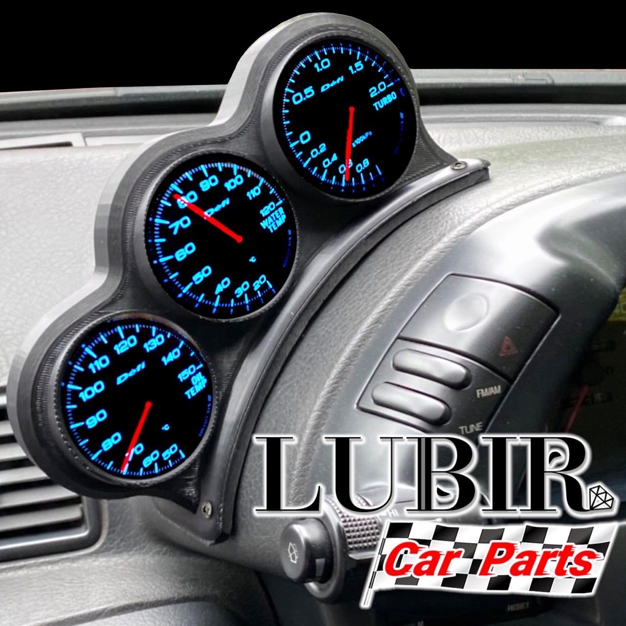 BNR32用 オンボード追加3連メーターフード CA32 32GTR R32 追加メーター LUBIR - メルカリ