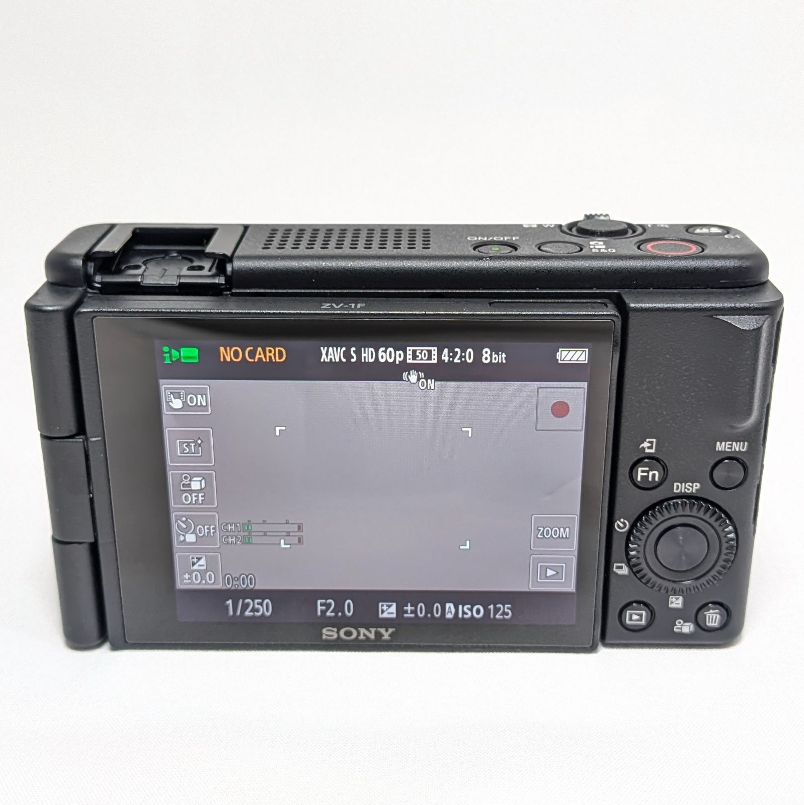 ソニー SONY VLOGCAM ZV-1F ブラック コンデジ ビデオカメラ 中古 