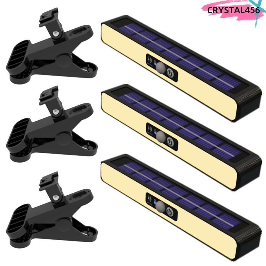 クリップ式ライト ソーラーライト 2個セット センサーライト ライト ソーラー センサー ソーラー充電 クリップ 防犯ライト 防水 ガーデンラ