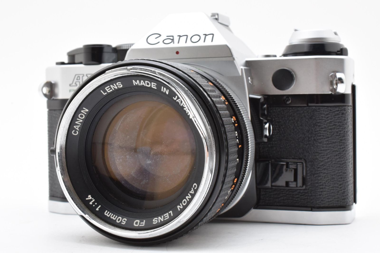Canon キヤノン AE-1 Program ボディ ホワイト ＋ FD 50mm F1.4 レンズ セット フィルムカメラ B901 B868